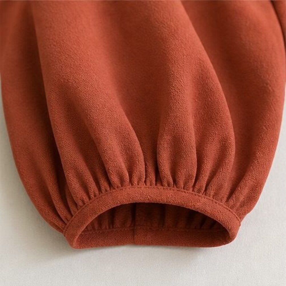 Rust Tunic Blouse - Picture 5 of 6